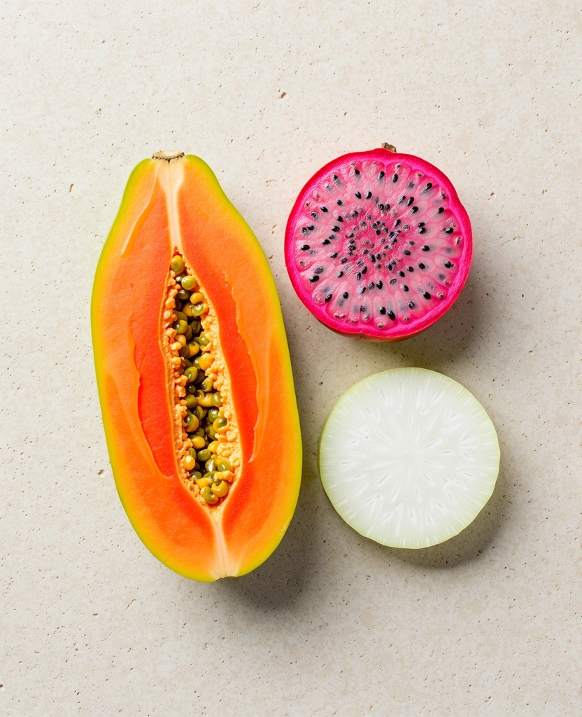 Ingredientes frescos para nutrición